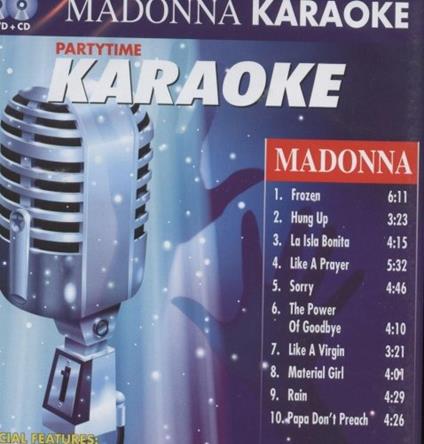 Partytime Karaoke Madonna - CD Audio + DVD