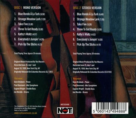 Time Out (Mono + Stereo) - CD Audio di Dave Brubeck - 2