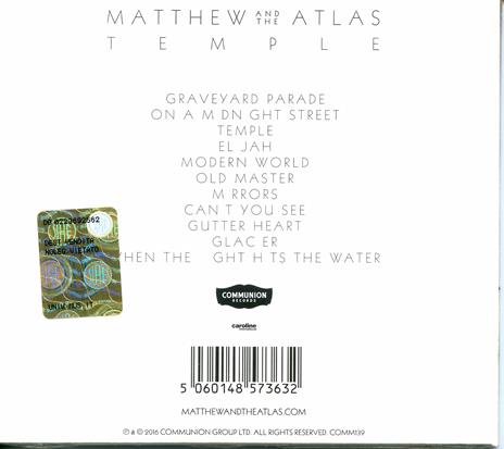 Temple - CD Audio di Matthew and the Atlas - 2