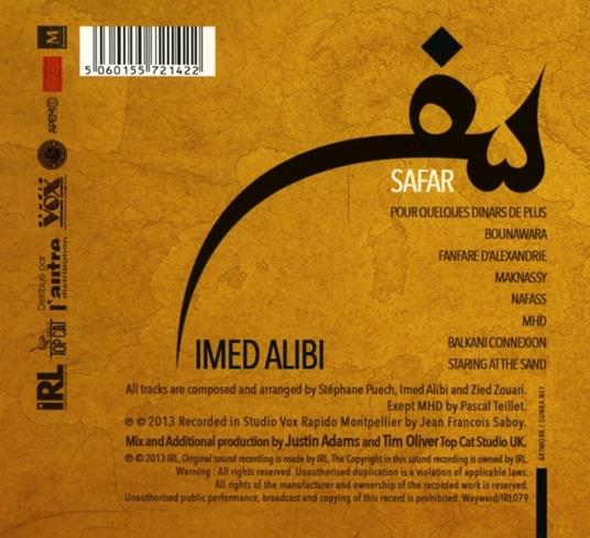 Safar - CD Audio di Imed Alibi - 2