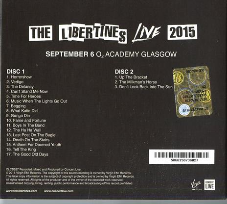Live at the O2 Academy Glasgow - CD Audio di Libertines - 2