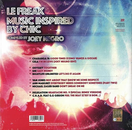 Le Freak. Music Inspired by Chic - Vinile LP di Joey Negro - 2