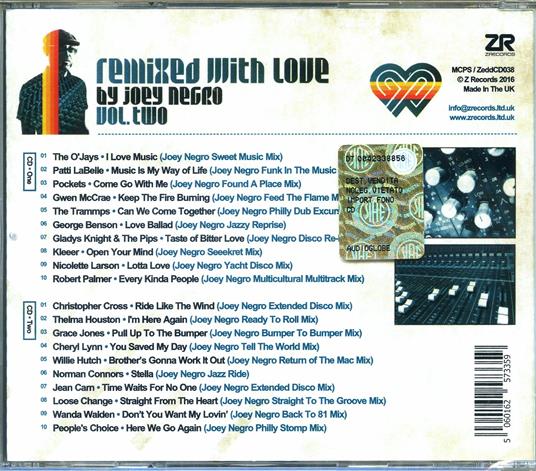Remixed with Love vol.2 - CD Audio di Joey Negro - 2
