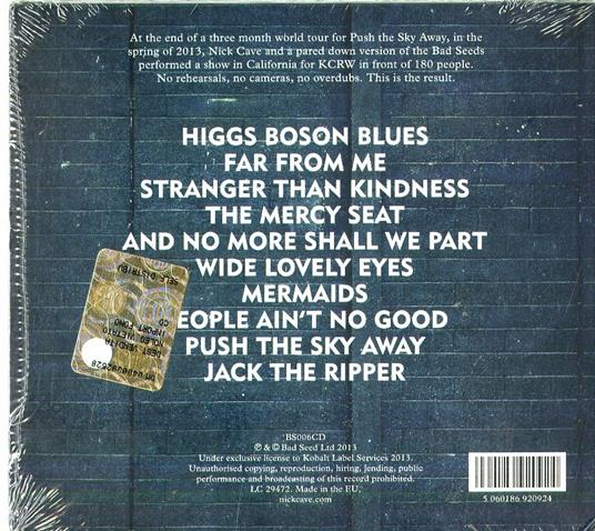 Live from KCRW - CD Audio di Nick Cave and the Bad Seeds - 2