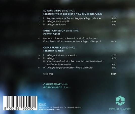 Violin Sonatas - CD Audio di Edvard Grieg - 2