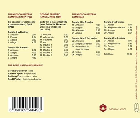Geminiani & Handel - CD Audio di Four Nations Ensemble - 2