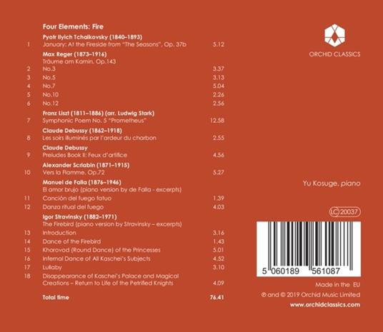 Yu Kosuge: Four Elements Vol.2: Fire - CD Audio - 2