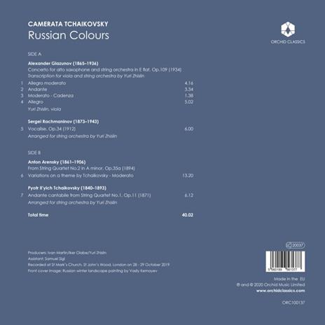 Russian Colours - Vinile LP di Camerata Tchaikovsky - 2
