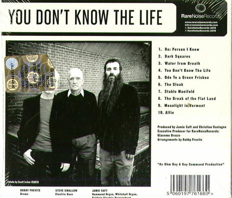 You Don't Know the Life - CD Audio di Steve Swallow,Bobby Previte,Jamie Saft - 2