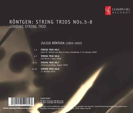 Trii per Archi vol.2 - CD Audio di Julius Röntgen - 2
