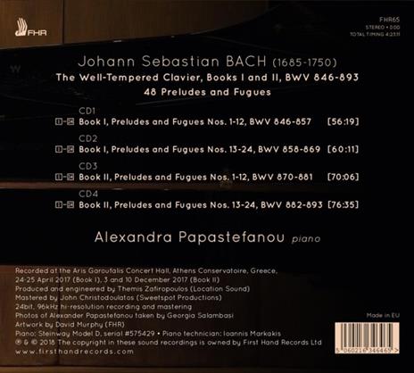 Il clavicembalo ben temperato vol.2 (Das Wohltemperierte Clavier teil 2) (Digisleeve) - CD Audio di Johann Sebastian Bach - 2