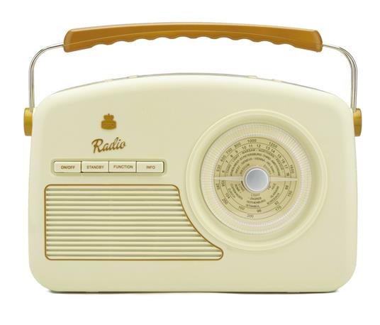 Radio Digitale Gpo Rydell Nostalgic Dab Radio Brown/Cream