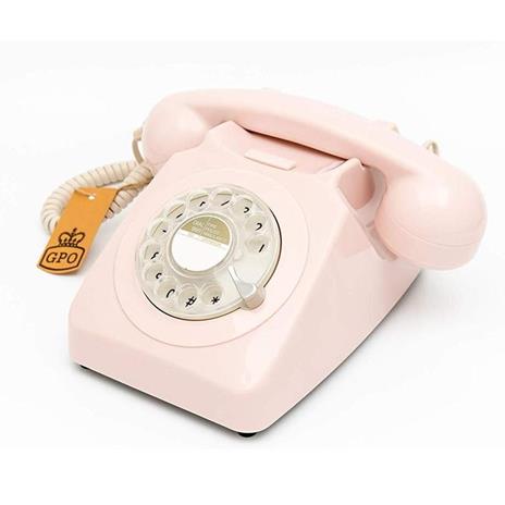Gpo Telefono Vintage Rotary Rosa