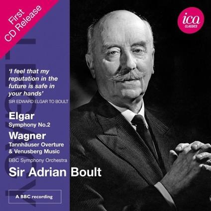 Sinfonia n.2 / Ouverture Tannhäuser - CD Audio di Edward Elgar,Richard Wagner,Sir Adrian Boult