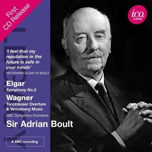 Sinfonia n.2 / Ouverture Tannhäuser - CD Audio di Edward Elgar,Richard Wagner,Sir Adrian Boult