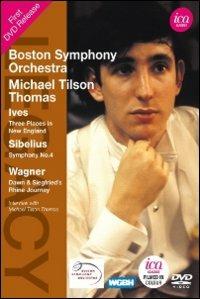 Boston Symphony Orchestra. Michael Tilson Thomas. Ives, Sibelius & Wagner (DVD) - DVD di Jean Sibelius,Richard Wagner,Charles Ives,Michael Tilson Thomas,Boston Symphony Orchestra