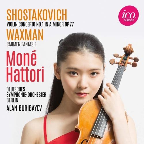 Concerto per violino in La minore n.1 op.77 / Carmen Fantasie - CD Audio di Dmitri Shostakovich,Franz Waxman,Moné Hattori