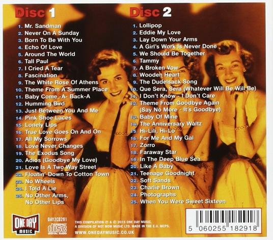 Greatest Hits - CD Audio di Chordettes - 2