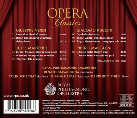 Opera Classics - CD Audio di Royal Philharmonic Orchestra - 2