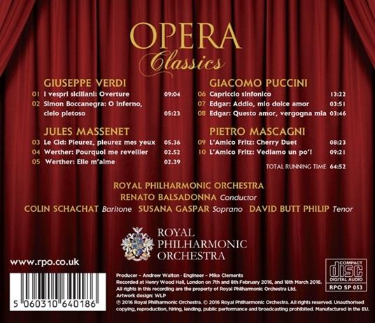 Opera Classics - CD Audio di Royal Philharmonic Orchestra - 2