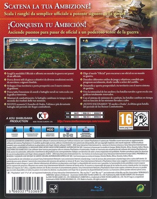 Nobunaga's Ambition: Sphere of Influence - Ascension - PS4 - 3