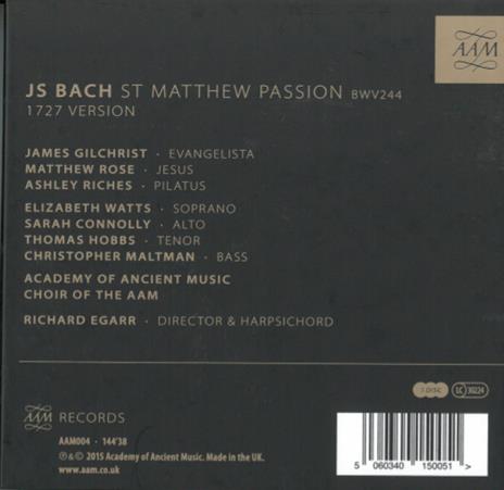 La Passione Secondo Matteo - CD Audio di Johann Sebastian Bach - 2