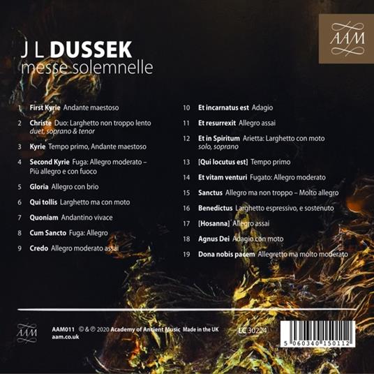 Messe Solemnelle - CD Audio di Academy of Ancient Music,Jan Ladislav Dussek,Richard Egarr - 2