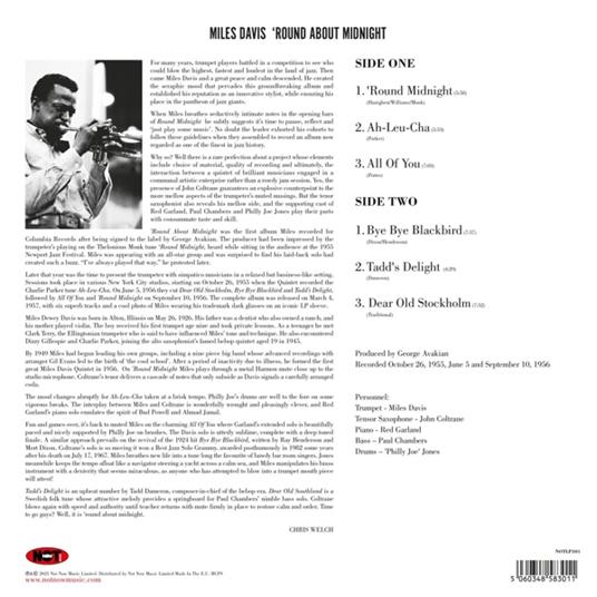 Round About Midnight (Limited Red Vinyl) - Vinile LP di Miles Davis - 2