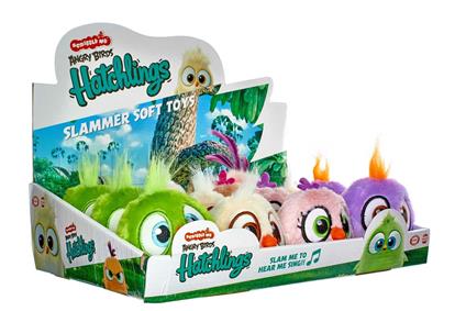 Angry Birds. Hatchlings. Slammer. Peluche Con Suono 8 Cm