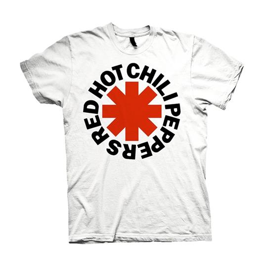 T-Shirt Unisex Tg. M Red Hot Chili Peppers: Red Asterisks