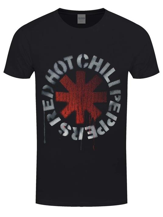 T-Shirt Unisex Tg. XL. Red Hot Chili Peppers: Stencil