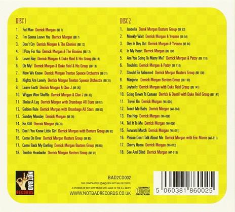 Singles Collection 1960-1962 - CD Audio di Derrick Morgan - 2