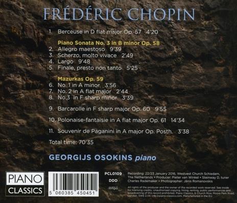Late Works Op.57-61 - CD Audio di Frederic Chopin - 2