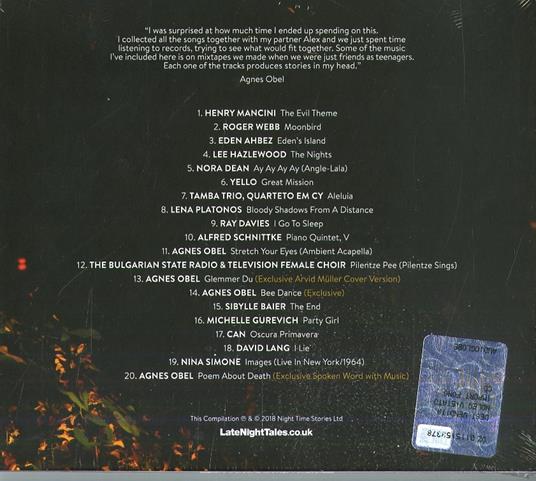 Late Night Tales - CD Audio di Agnes Obel - 2