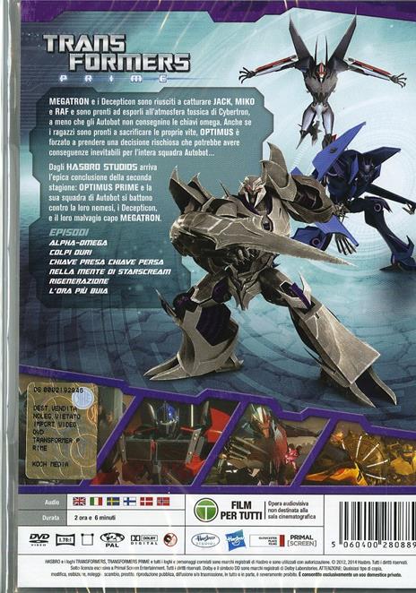 Transformers Prime. Stagione 2. Vol. 4. L'ora più buia di Vinton Heuck,David Hartman - DVD - 2