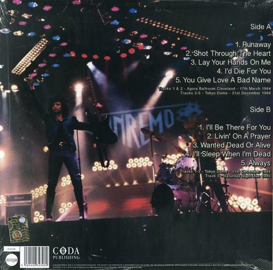 Greatest Hits Live on Air (White Vinyl Limited Edition) - Vinile LP di Bon Jovi - 2