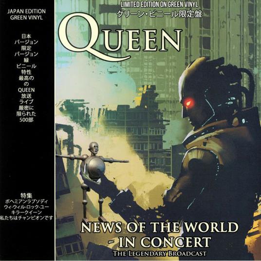 News of the World. In Concert (Green Coloured Vinyl) - Vinile LP di Queen