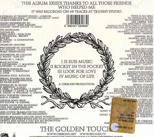 Cerrone IV. The Golden Touch - CD Audio di Cerrone - 2