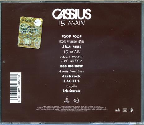 15 Again - CD Audio di Cassius - 2