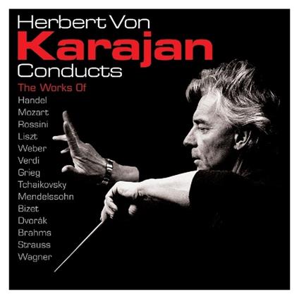 Herbert Von Karajan dirige... - CD Audio di Wolfgang Amadeus Mozart,Gioachino Rossini,Giuseppe Verdi,Richard Wagner,Georg Friedrich Händel,Herbert Von Karajan
