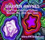 Live From Emerson College, (Boston, Ma. - CD Audio di Warren Haynes