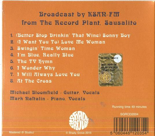Record Plant '73 - CD Audio di Mike Bloomfield,Mark Naftalin - 2