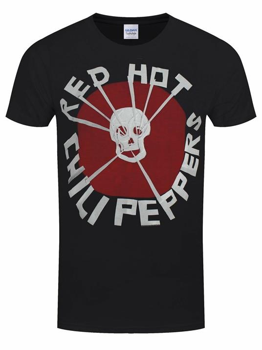 T-Shirt Unisex Tg. L. Red Hot Chili Peppers: Flea Skull