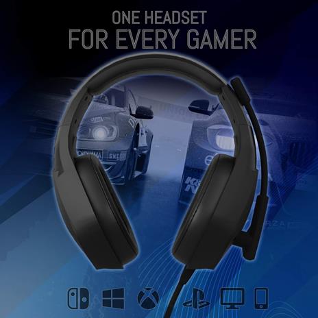 Orzly Cuffie da Gioco Bass Stereo per PS5 Playstation 5, PS4, Xbox Series XS, Xbox One, Nintendo Switch, Google Stadia, PC, Mac, Laptop Hornet RXH-20 Cuffie Gaming con Microfono [Edizione Abyss] - 3