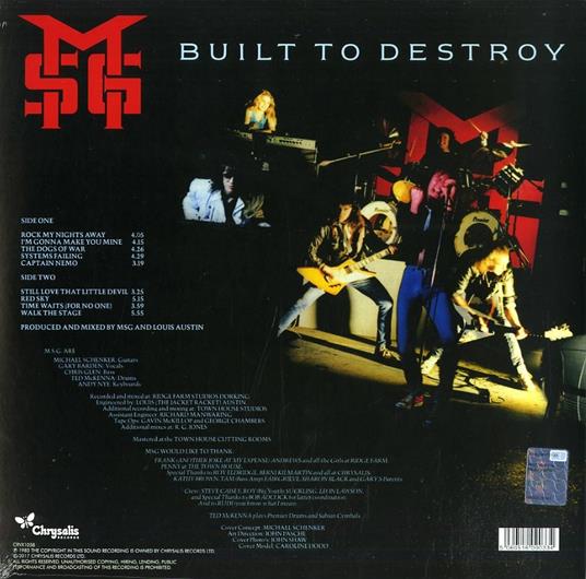 Built to Destroy - Vinile LP di Michael Schenker (Group) - 2