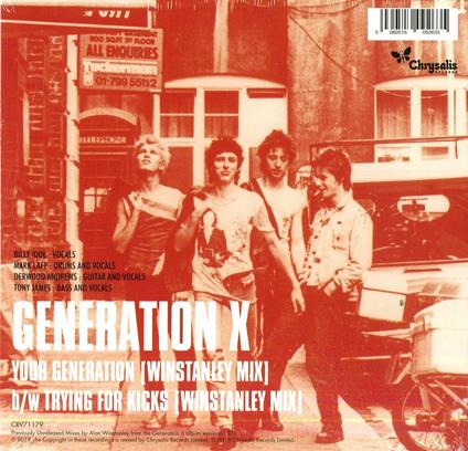 Your Generation - Vinile 7'' di Generation X