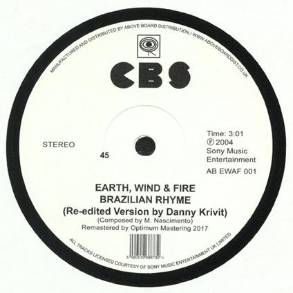 Brazilian Rhyme Runnin (12'') - Vinile LP di Earth Wind & Fire