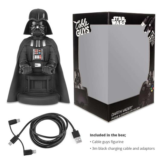 Exquisite Gaming Cable Guys Star Wars Darth Vader Supporto passivo Controller per videogiochi, Telefono cellulare/smartphone Nero