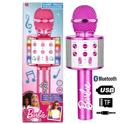 Microfono Barbie Bluetooth Usb Tfcard Con Ingresso Jack  Brb202314