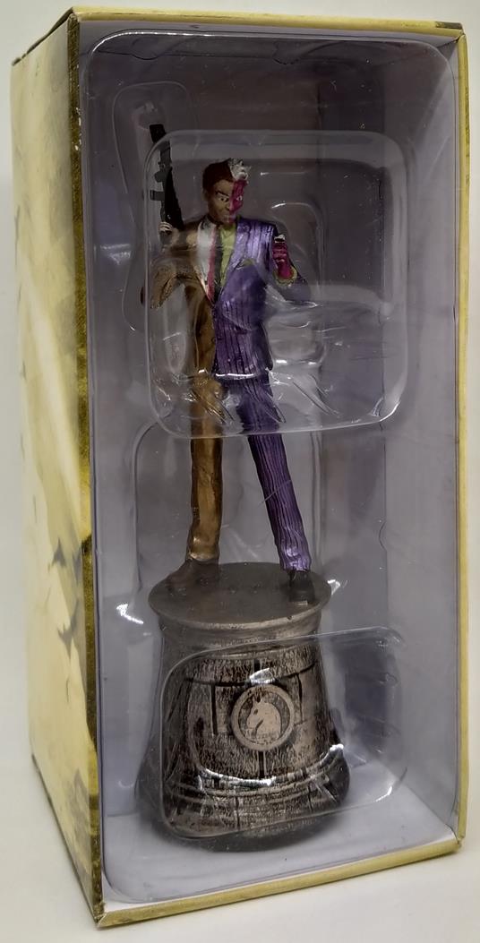 DC Scacchi Set Batman Eaglemoss Two-Face Cavallo Nero No Mag